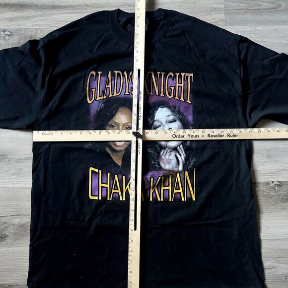 Vintage Chaka Khan Gladys Knight Hollywood Bowl AlStyle Apparel T-shirt Black XL - Picture 7 of 9